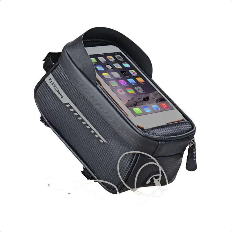 Waterproof Bicycle Phone Bag with Touchscreen Front Tube Mount - Image 26
