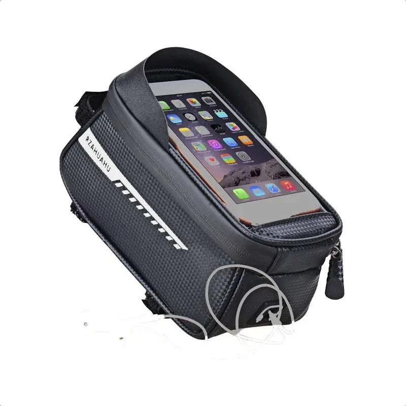 Waterproof Bicycle Phone Bag with Touchscreen Front Tube Mount - Image 9