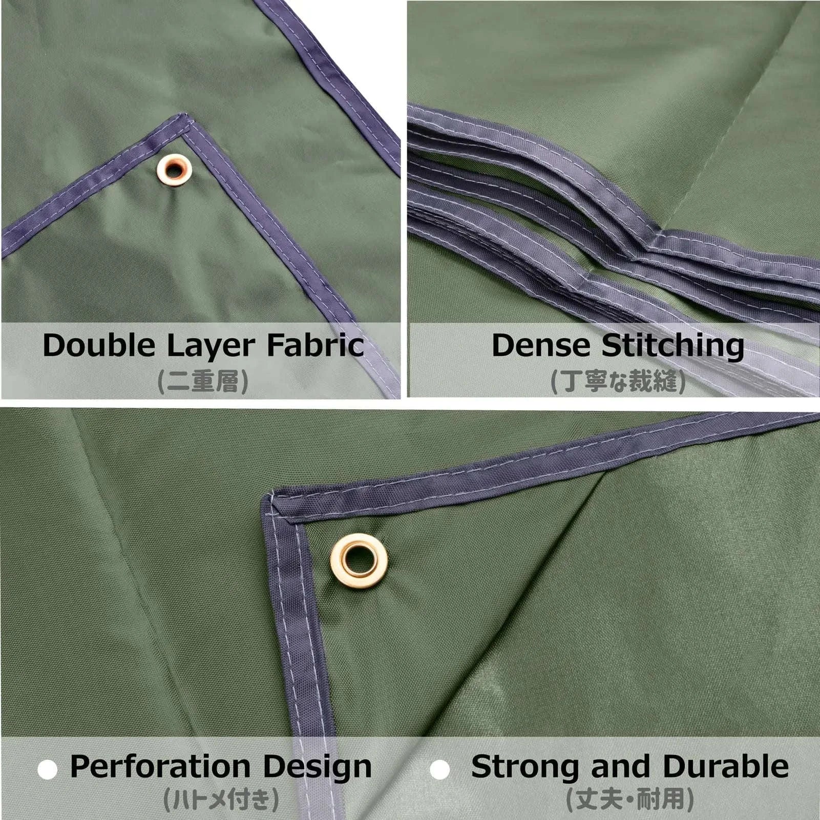 Waterproof Camping Tarp Shelter for Rain, Shade, and Ground Cover - Image 3