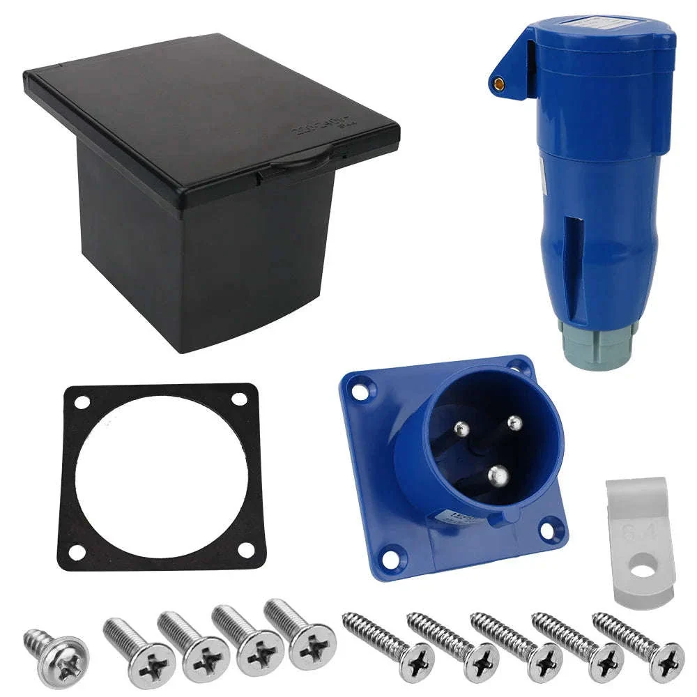 Waterproof Caravan Flush Mount Plug Socket 220-240V 16A - Image 10