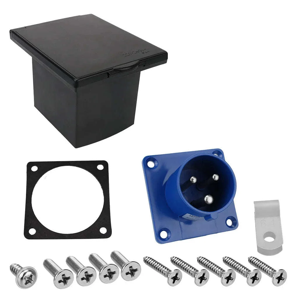 Waterproof Caravan Flush Mount Plug Socket 220-240V 16A - Image 11