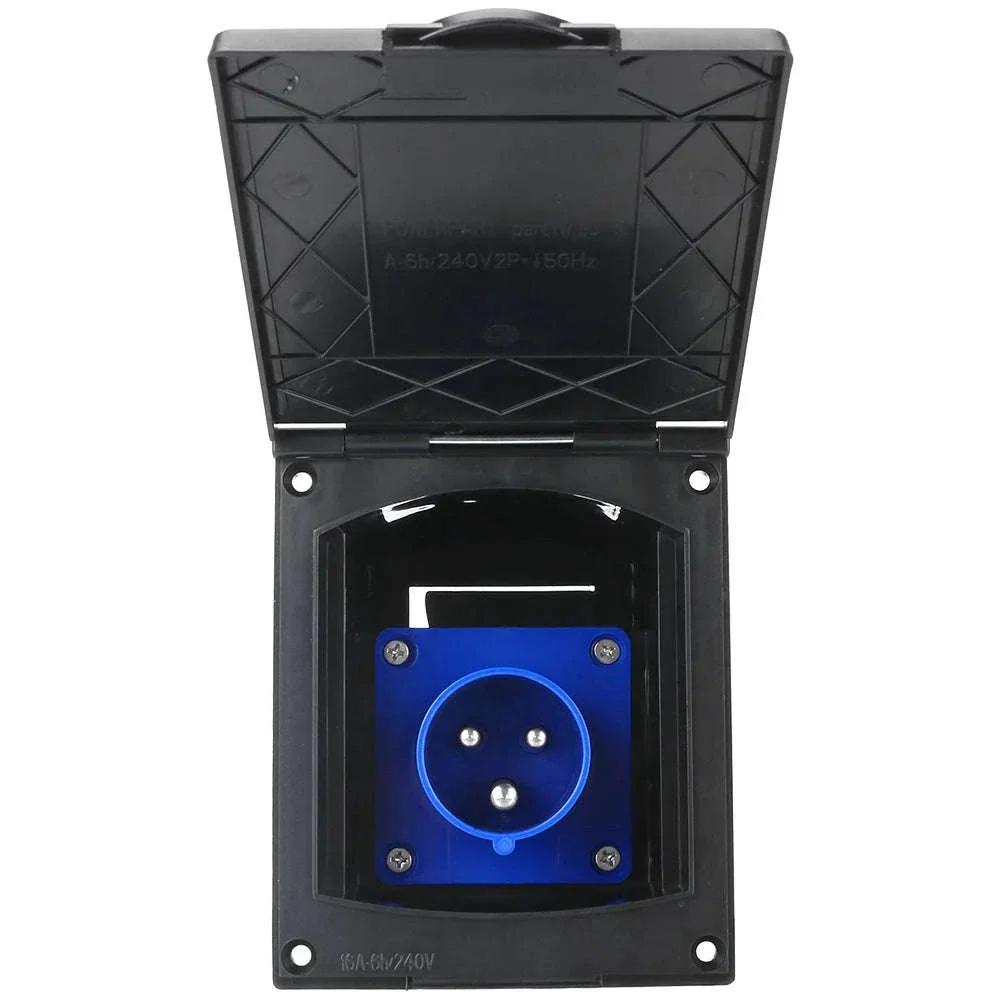Waterproof Caravan Flush Mount Plug Socket 220-240V 16A - Image 5