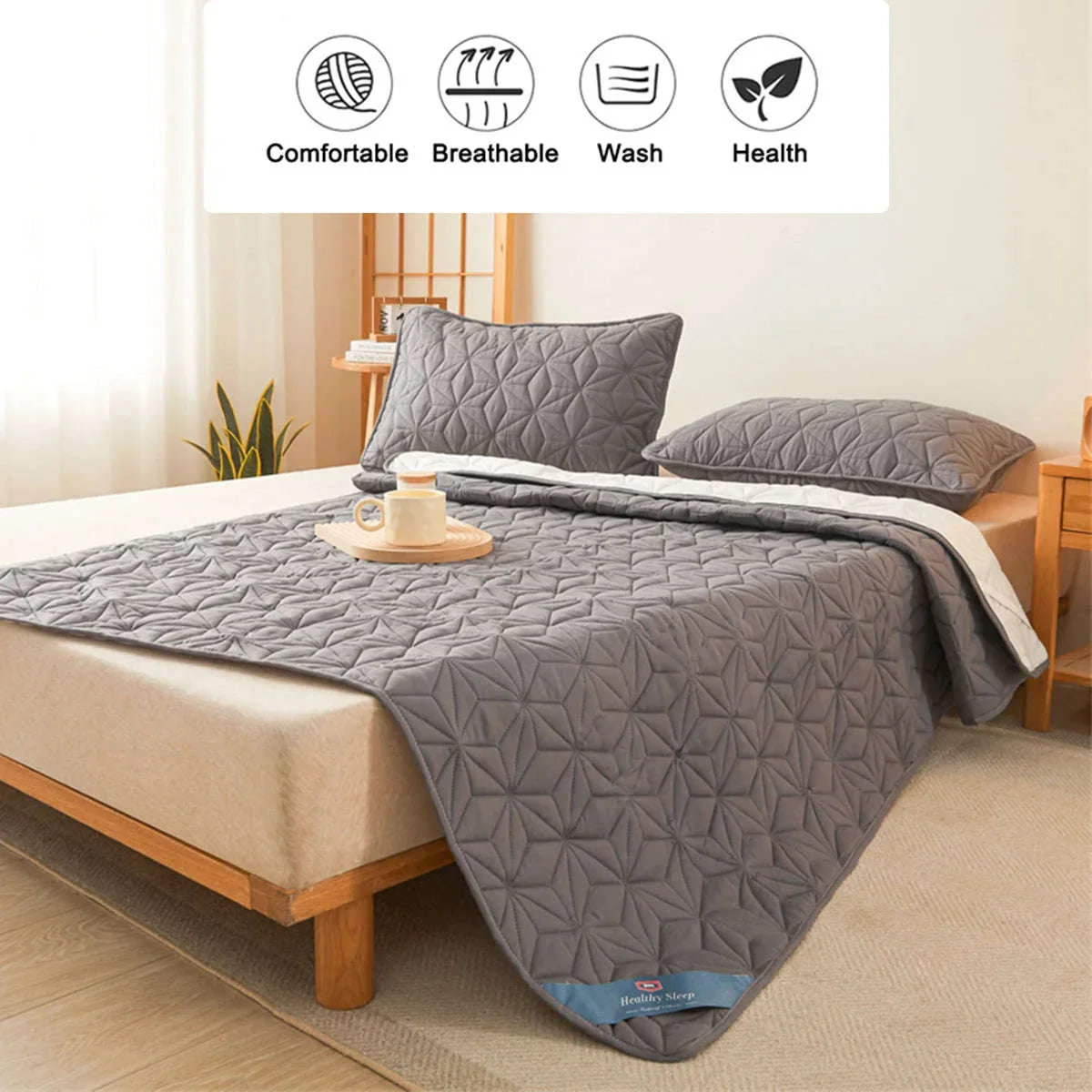 Waterproof Mattress Topper with Quilted Softness - Image 3