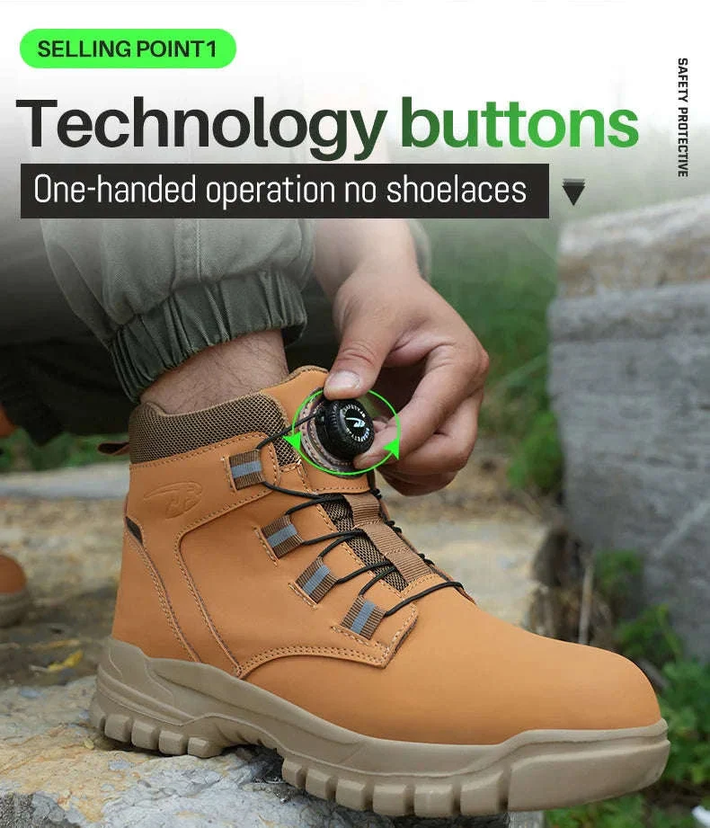 Waterproof Steel Toe Work Boots for Men with Ankle Support - Image 11