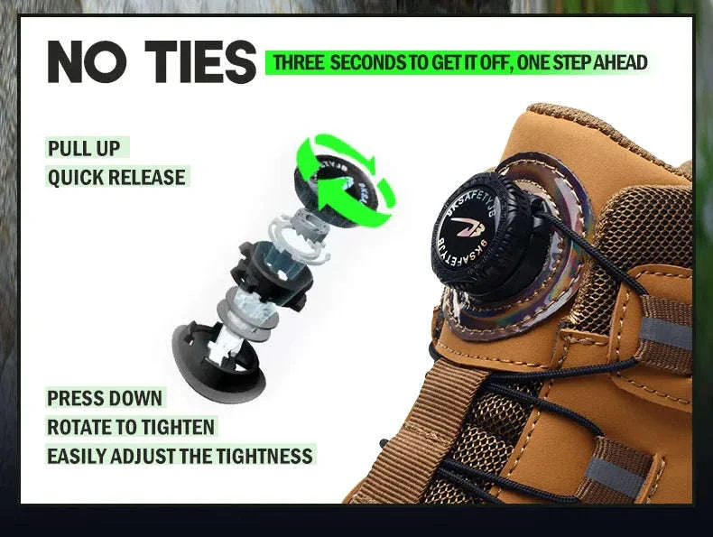 Waterproof Steel Toe Work Boots for Men with Ankle Support - Image 12