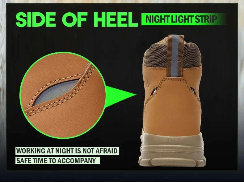 Waterproof Steel Toe Work Boots for Men with Ankle Support - Image 14