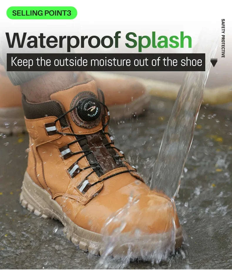 Waterproof Steel Toe Work Boots for Men with Ankle Support - Image 15