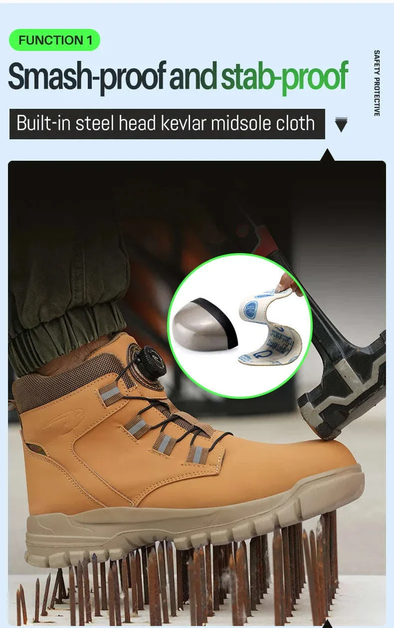 Waterproof Steel Toe Work Boots for Men with Ankle Support - Image 19