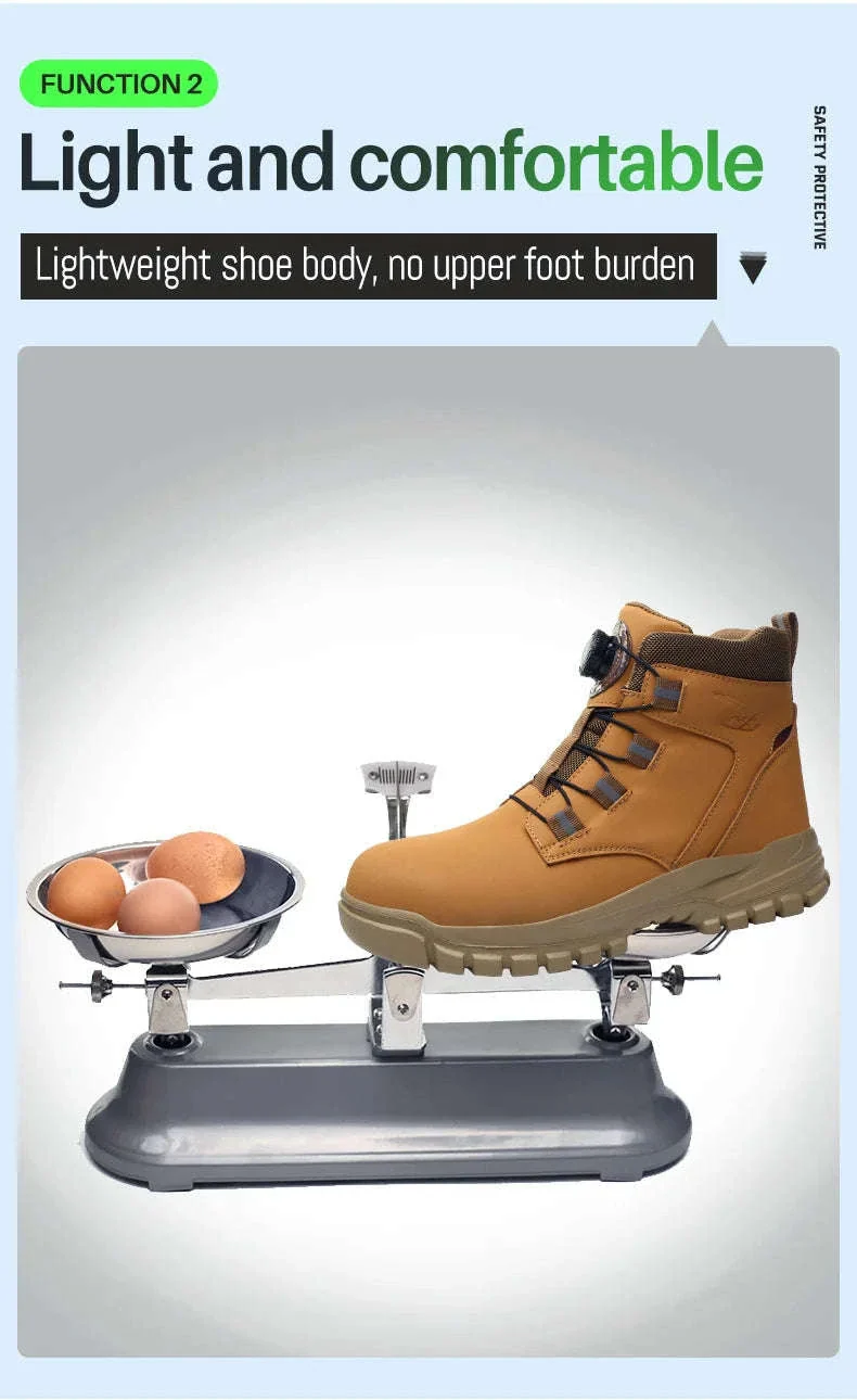 Waterproof Steel Toe Work Boots for Men with Ankle Support - Image 22