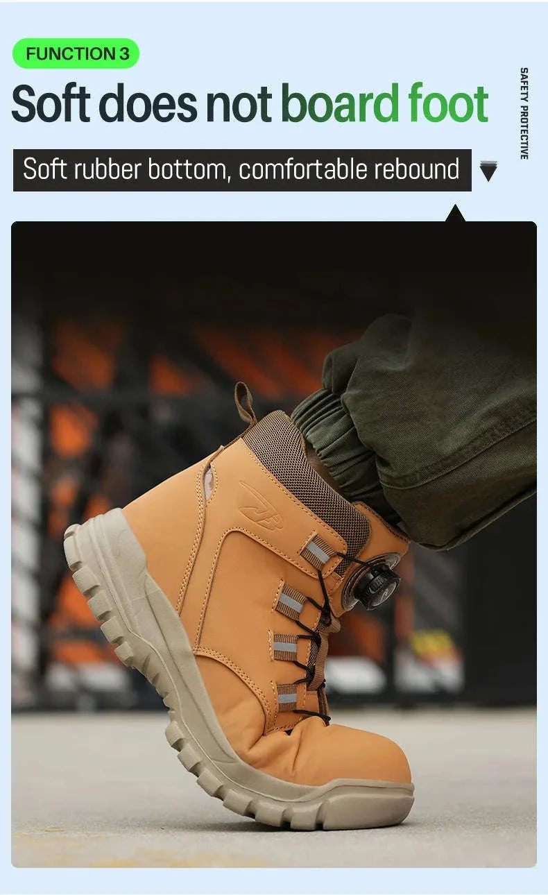 Waterproof Steel Toe Work Boots for Men with Ankle Support - Image 23