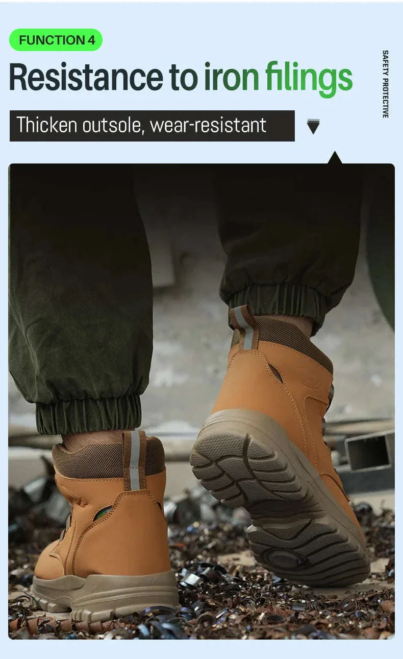 Waterproof Steel Toe Work Boots for Men with Ankle Support - Image 24