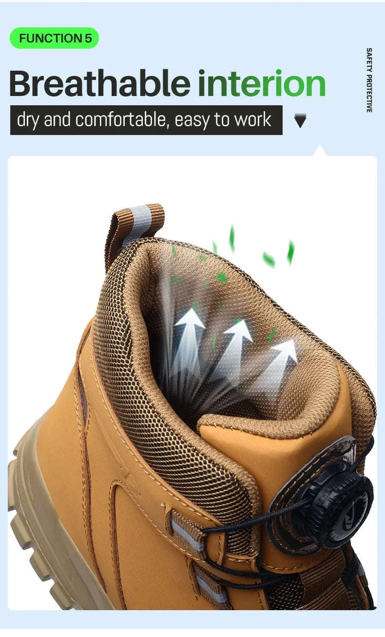 Waterproof Steel Toe Work Boots for Men with Ankle Support - Image 25