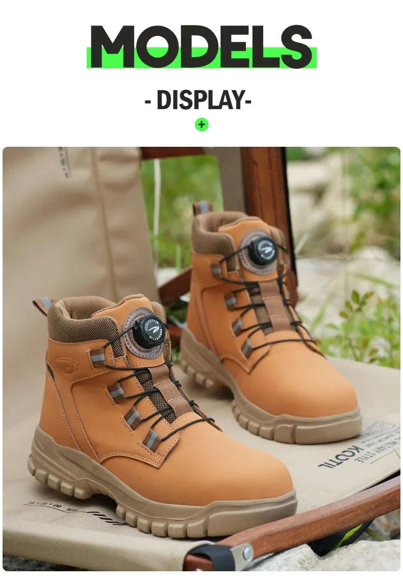 Waterproof Steel Toe Work Boots for Men with Ankle Support - Image 26