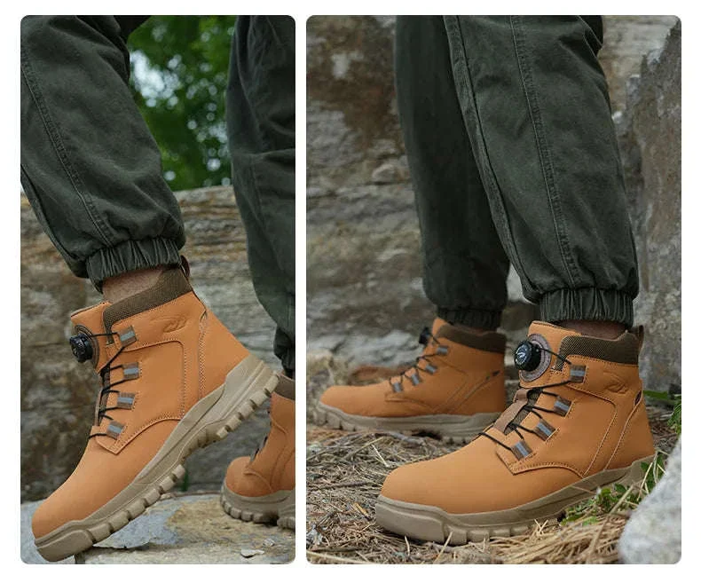 Waterproof Steel Toe Work Boots for Men with Ankle Support - Image 27