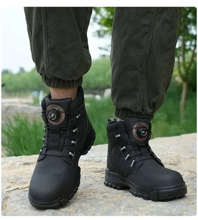 Waterproof Steel Toe Work Boots for Men with Ankle Support - Image 28