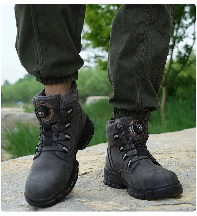 Waterproof Steel Toe Work Boots for Men with Ankle Support - Image 30