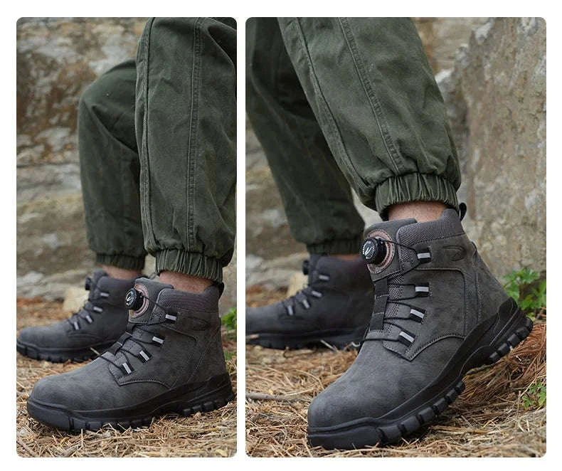 Waterproof Steel Toe Work Boots for Men with Ankle Support - Image 31