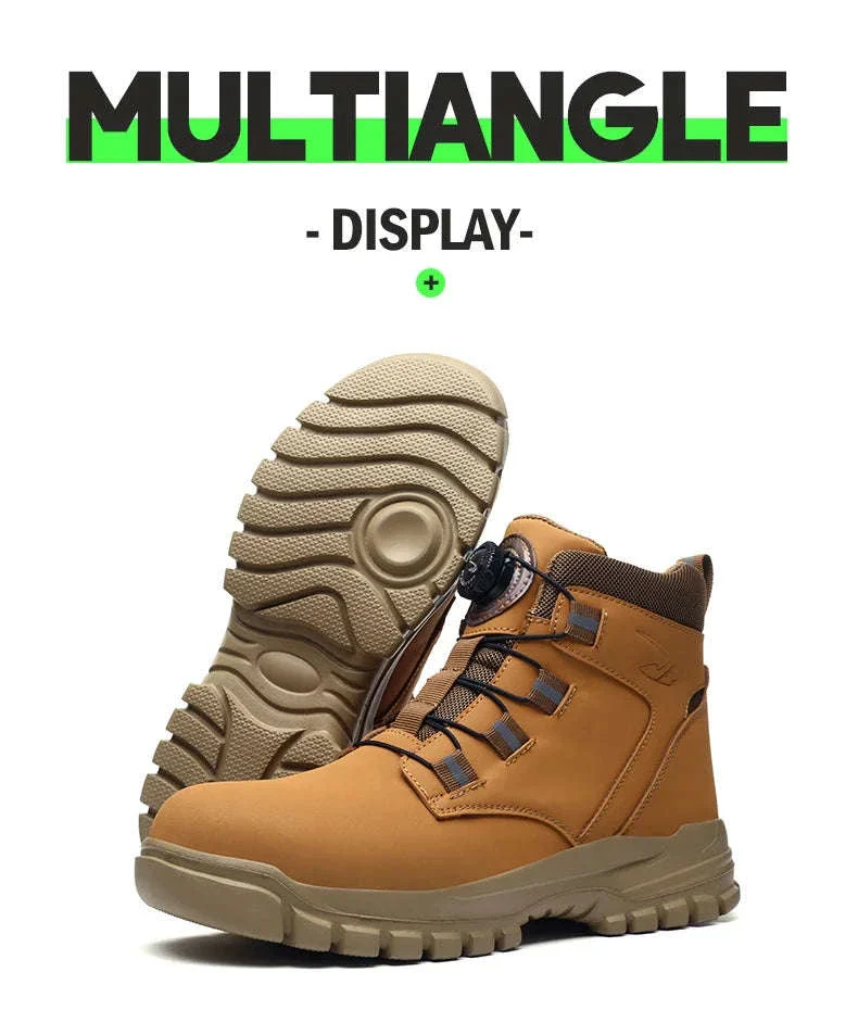 Waterproof Steel Toe Work Boots for Men with Ankle Support - Image 32