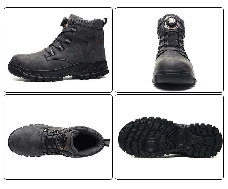 Waterproof Steel Toe Work Boots for Men with Ankle Support - Image 35