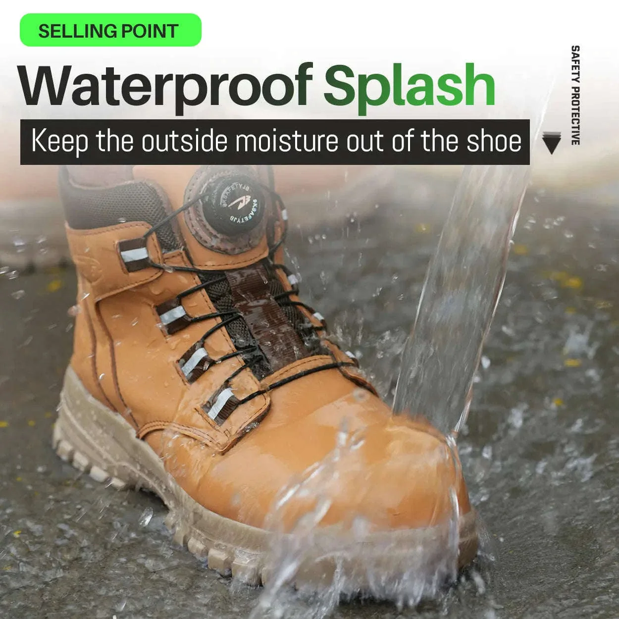 Waterproof Steel Toe Work Boots for Men with Ankle Support - Image 6