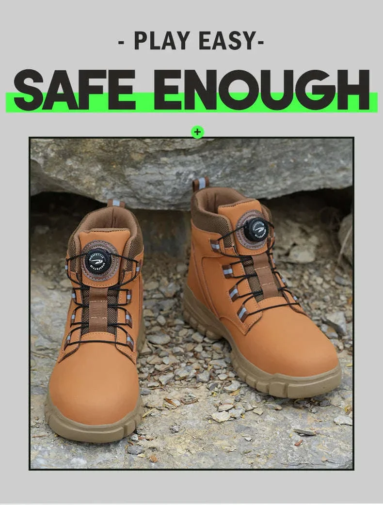 Waterproof Steel Toe Work Boots for Men with Ankle Support - Image 9