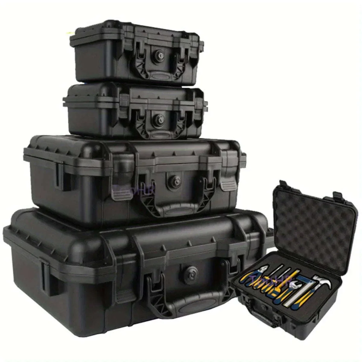 Waterproof Tool Case with Pre-Cut Sponge Inserts