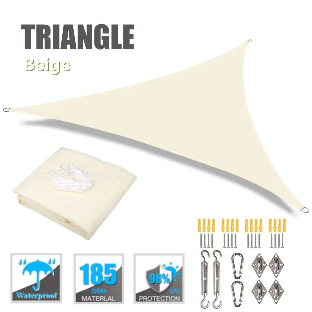 Waterproof Triangle Sun Shade Sail for Outdoor Protection - Image 7