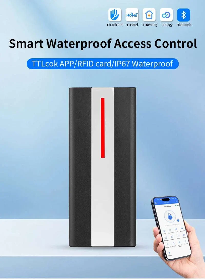 TTLock Bluetooth Access Control System IP67 Waterproof RFID Reader - Image 15