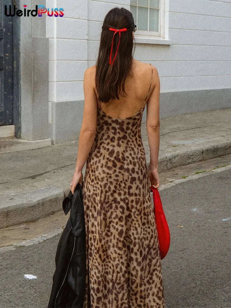 Backless Ruffle Mini Dress with Spaghetti Straps - Image 23