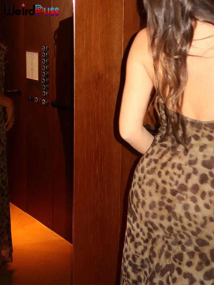 Backless Ruffle Mini Dress with Spaghetti Straps - Image 25