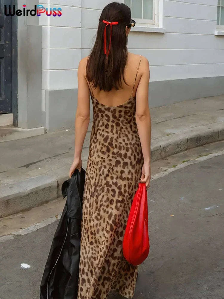 Backless Ruffle Mini Dress with Spaghetti Straps - Image 5
