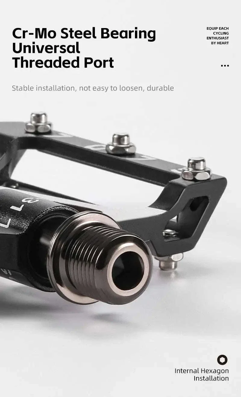 3 Bearing Bike Pedals CNC Aluminum Alloy, Smooth Ride Control - Image 11