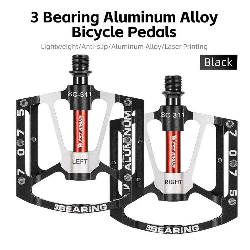3 Bearing Bike Pedals CNC Aluminum Alloy, Smooth Ride Control - Image 17
