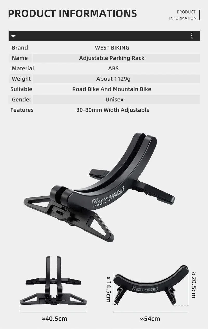 Adjustable Bicycle Parking Rack for Stable Indoor Bike Storage - Image 8