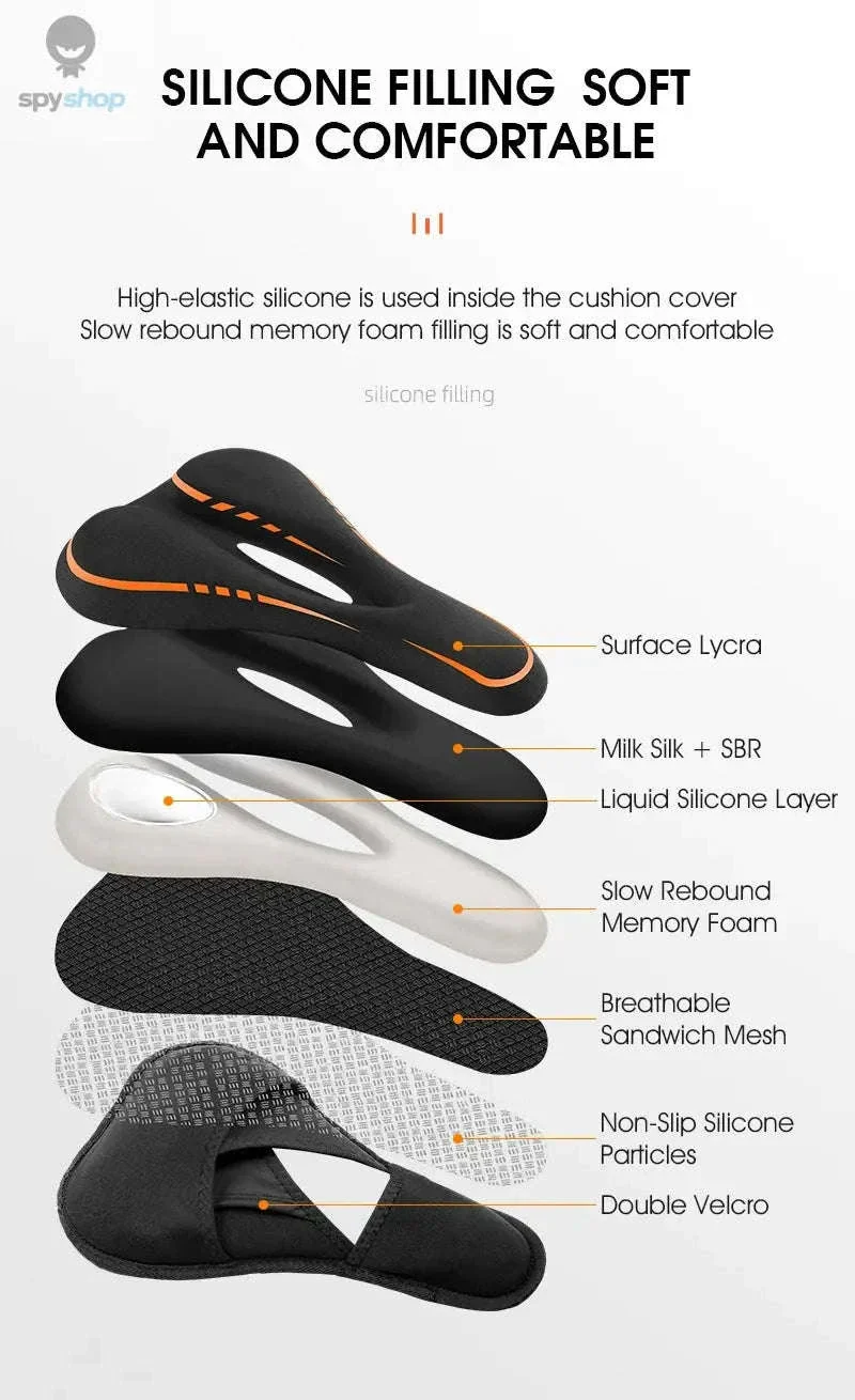 Silicone Bike Saddle Cover for All-Day Comfort Cycling - Image 13