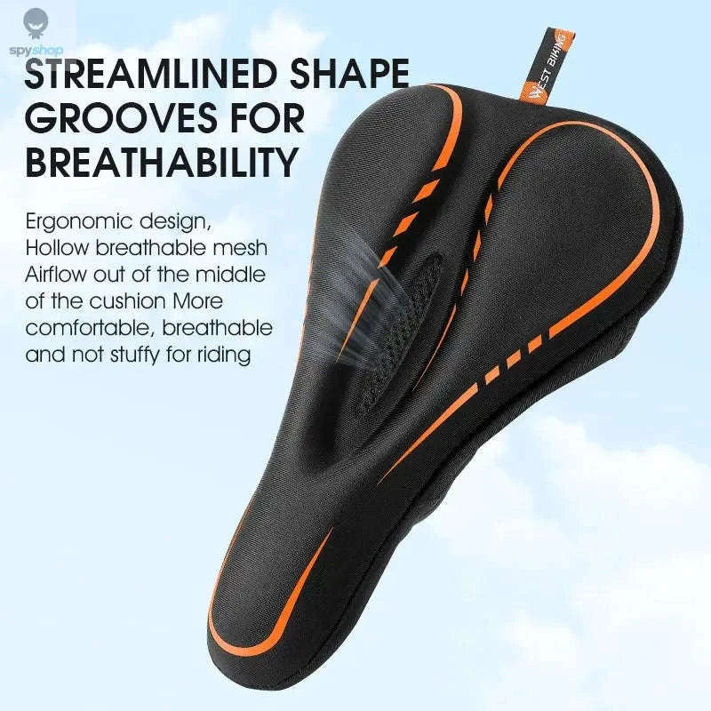 Silicone Bike Saddle Cover for All-Day Comfort Cycling - Image 3