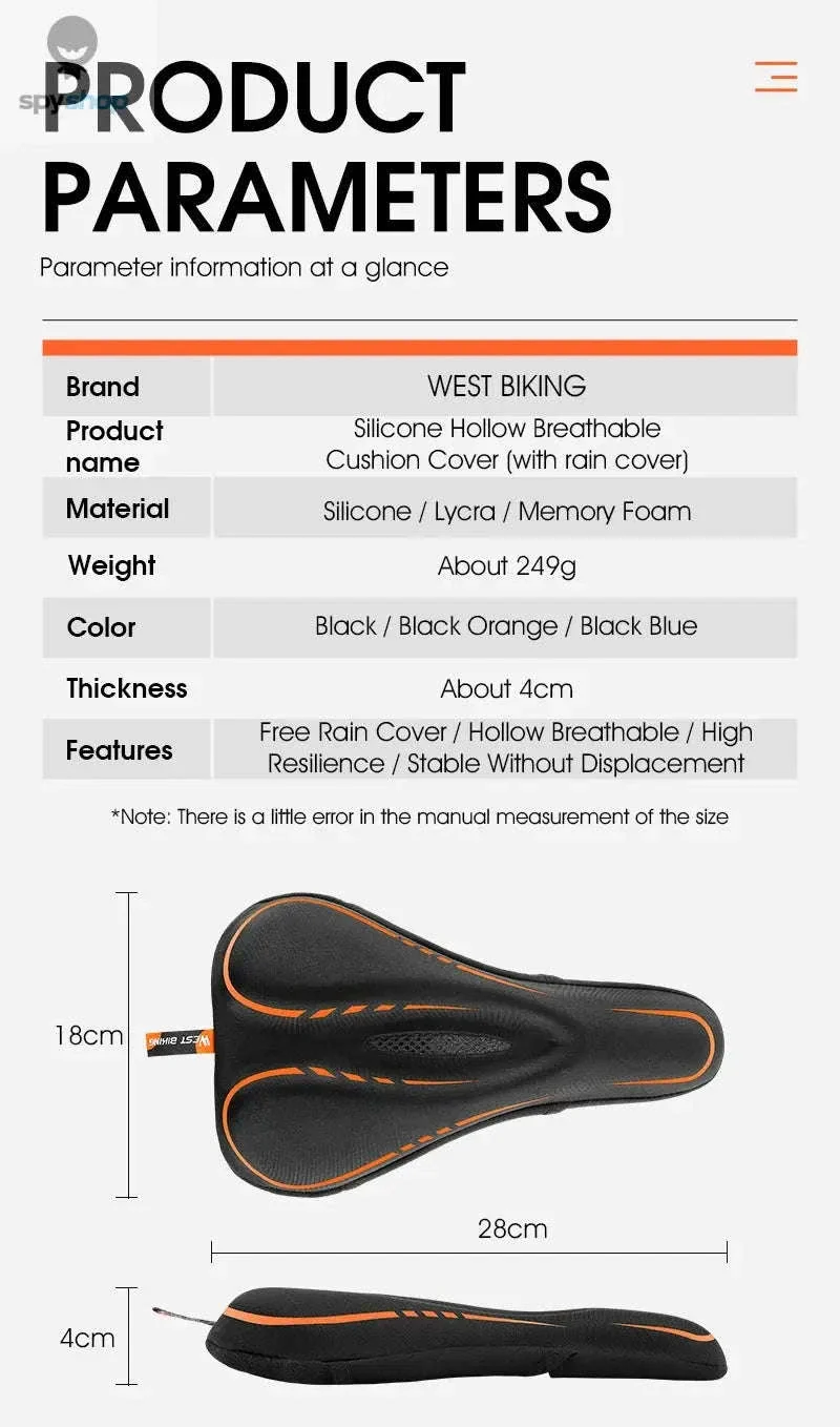 Silicone Bike Saddle Cover for All-Day Comfort Cycling - Image 9