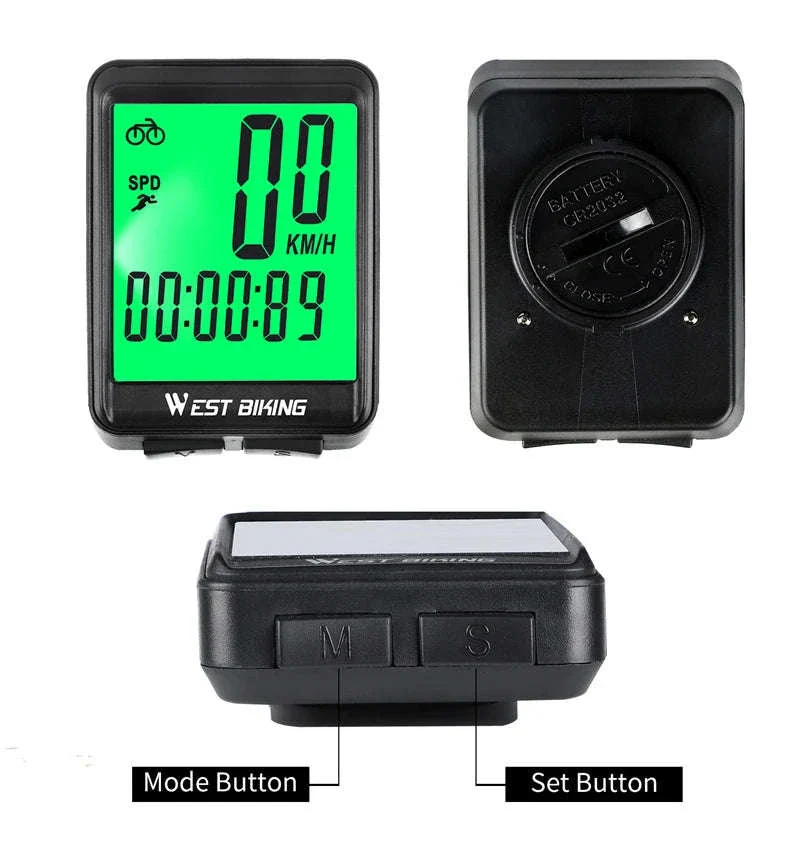 Bicycle Wireless Computer with Backlight Odometer and Speedometer - Image 11