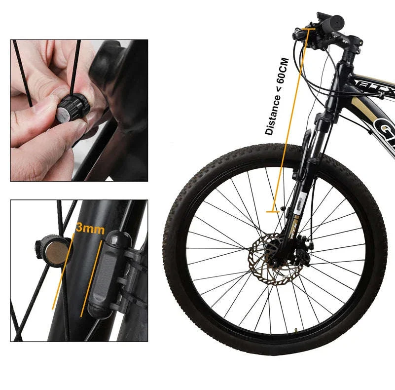 Bicycle Wireless Computer with Backlight Odometer and Speedometer - Image 19