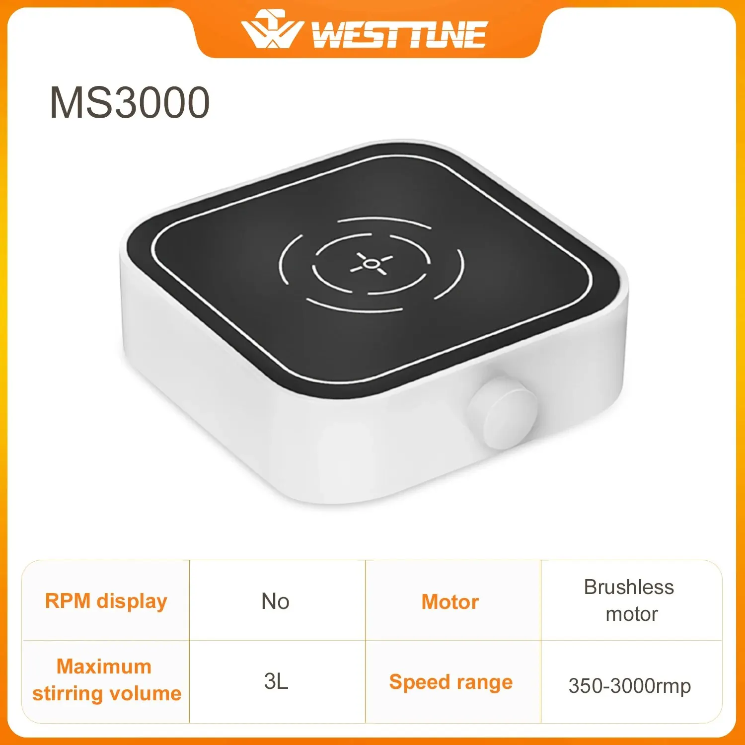 Mini Magnetic Stirrer 2000rpm/3000rpm with Stir Bar - Image 9