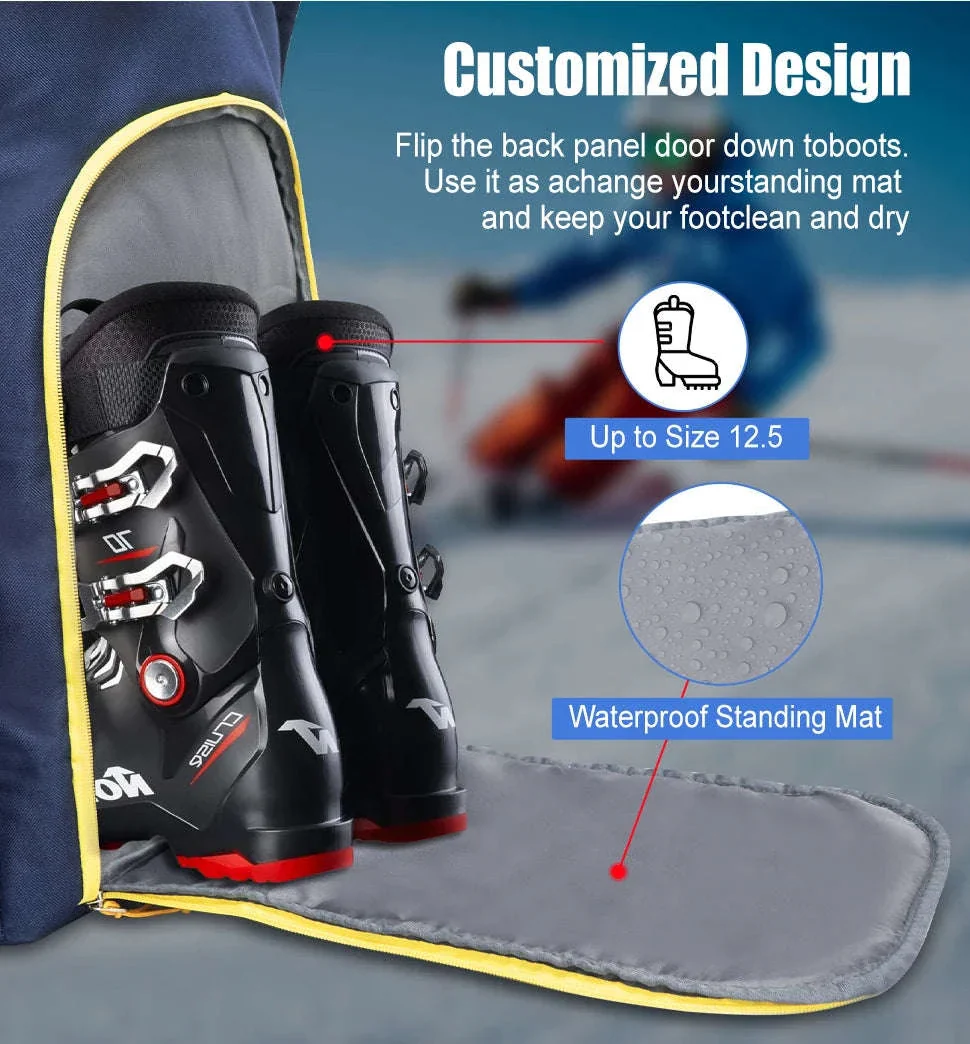 50L Ski Boot Bag Backpack for Boots, Helmet and Gear - Image 10