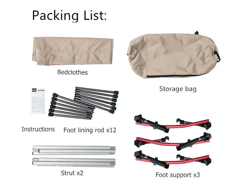 Ultralight Camping Cot Folding Bed for Hiking and Travel - Image 15