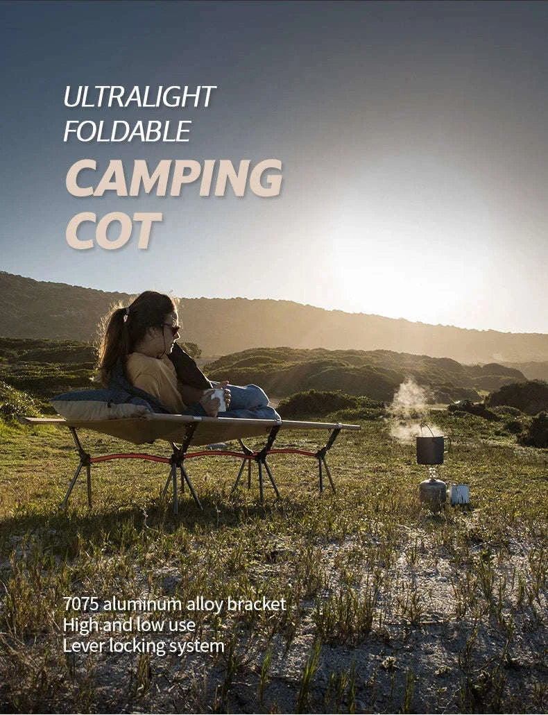 Ultralight Camping Cot Folding Bed for Hiking and Travel - Image 7