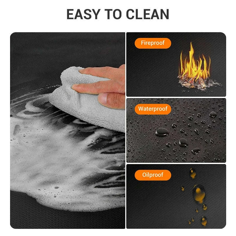 Hexagonal Fire Pit Mat for BBQ and Picnic Heat Protection - Image 4