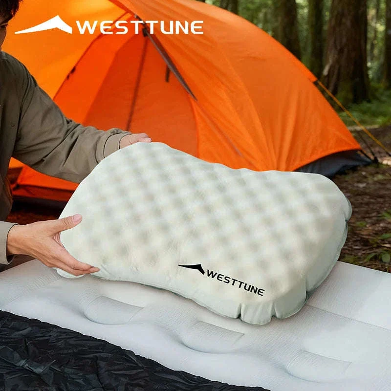 Camping Inflatable Pillow for Neck and Lumbar Support