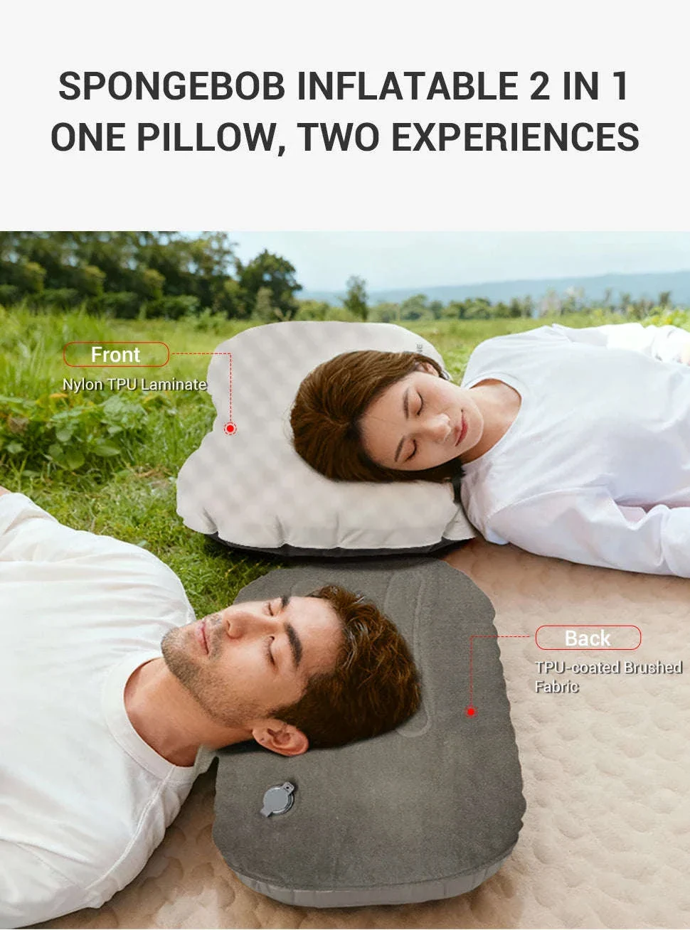Camping Inflatable Pillow for Neck and Lumbar Support - Image 11