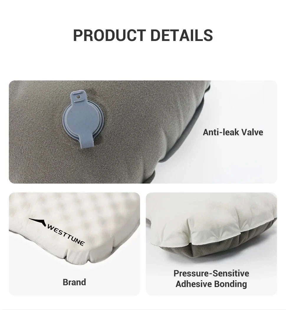 Camping Inflatable Pillow for Neck and Lumbar Support - Image 12
