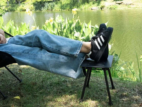 Camping Folding Stool with Aluminum Frame and Carrying Bag - Image 11