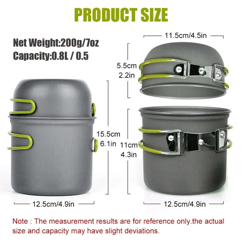 Camping Pot with Non-Stick Surface and Foldable Handle - Image 4