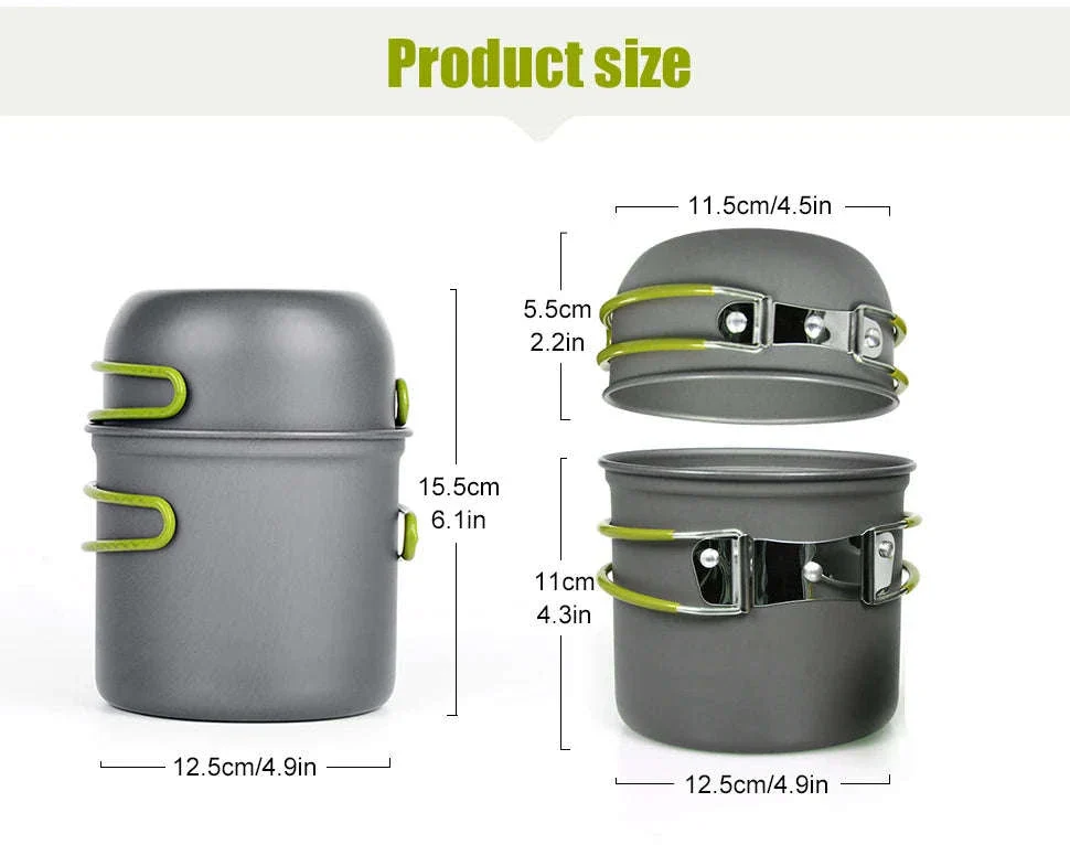 Camping Pot with Non-Stick Surface and Foldable Handle - Image 8